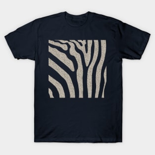 Textured Small Terrazzo Zebra Stripes Pattern T-Shirt